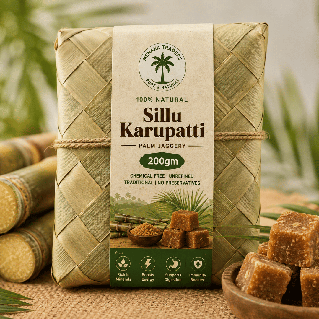Sillu Karupatti (200 gm Palm leaves packaging)